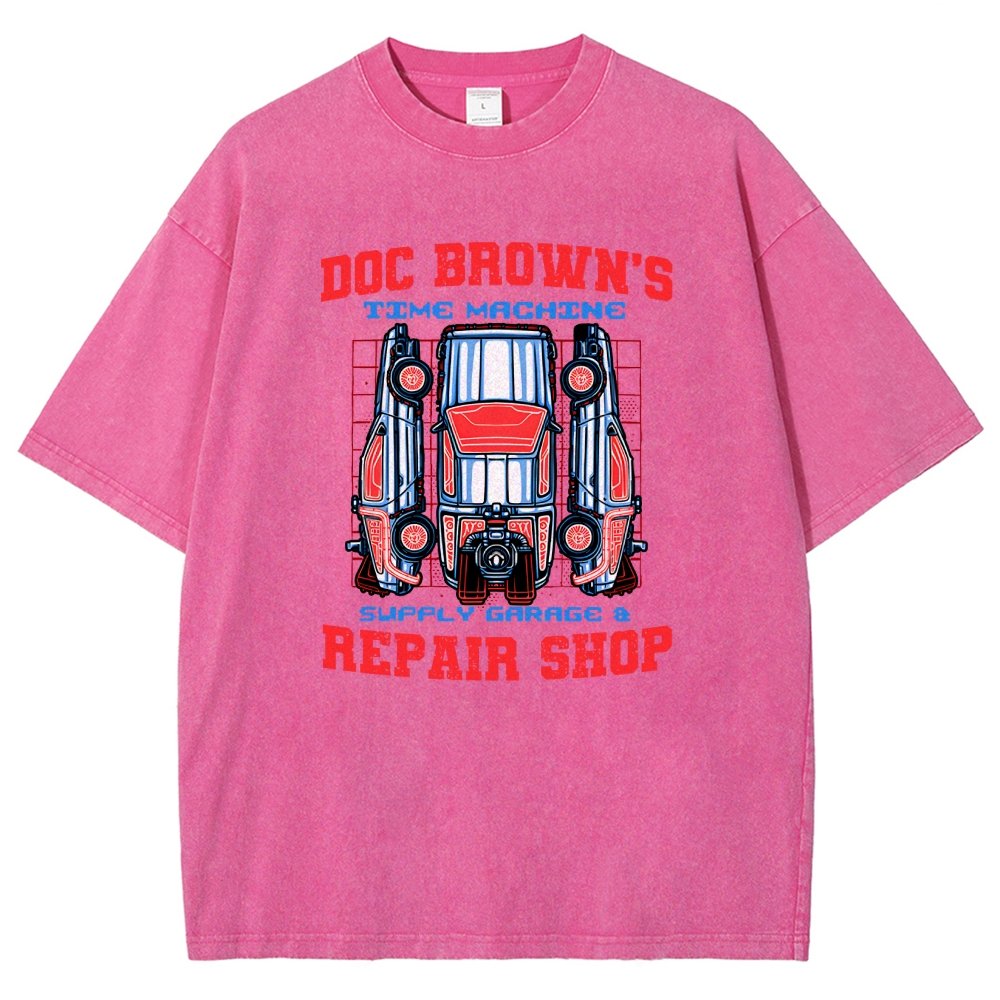 Time Machine Repair Shop Vintage Distressed T-shirt
