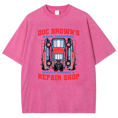 Time Machine Repair Shop Vintage Distressed T-shirt
