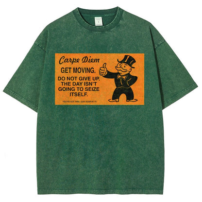 Carpe Diem Card Vintage Distressed T-shirt