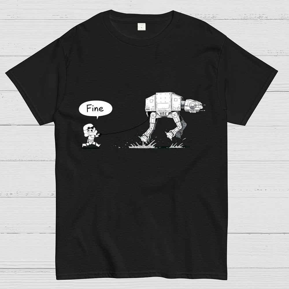 Empire Robot Dog-Planet Battles Geek T-Shirt