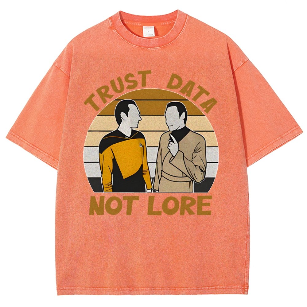 Trust Data Not Lore Vintage Distressed T-shirt