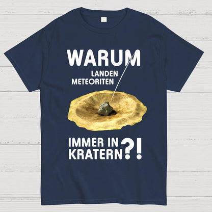 Meteoriten in Kratern Geek T-Shirt