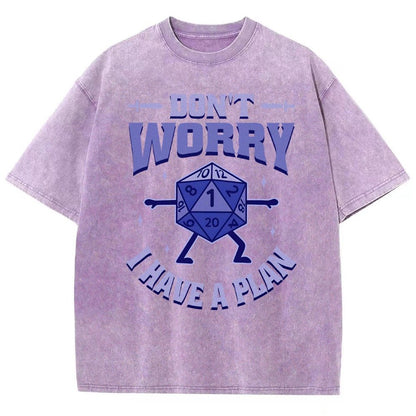 Don't Worry I Have A Plan Vintage Distressed T-shirt