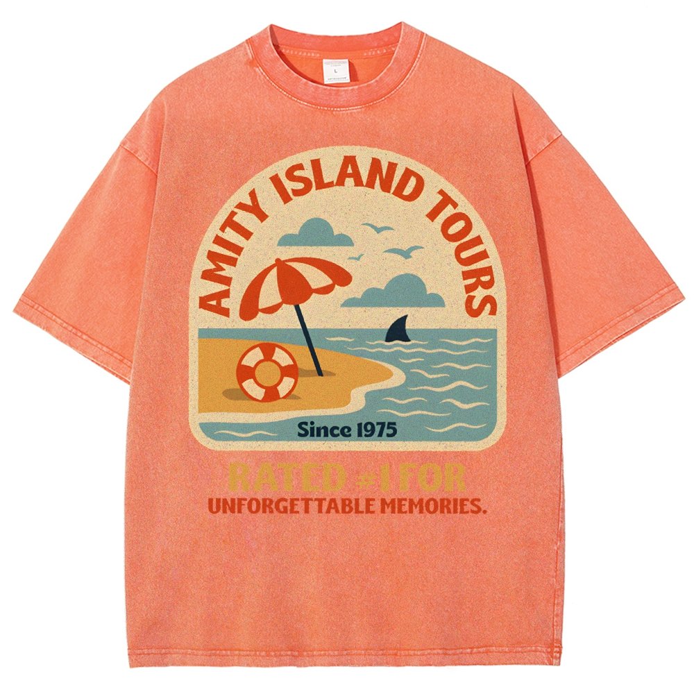Seaside Tours Vintage Distressed T-shirt