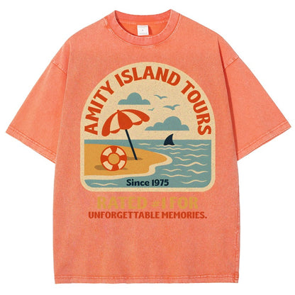 Seaside Tours Vintage Distressed T-shirt