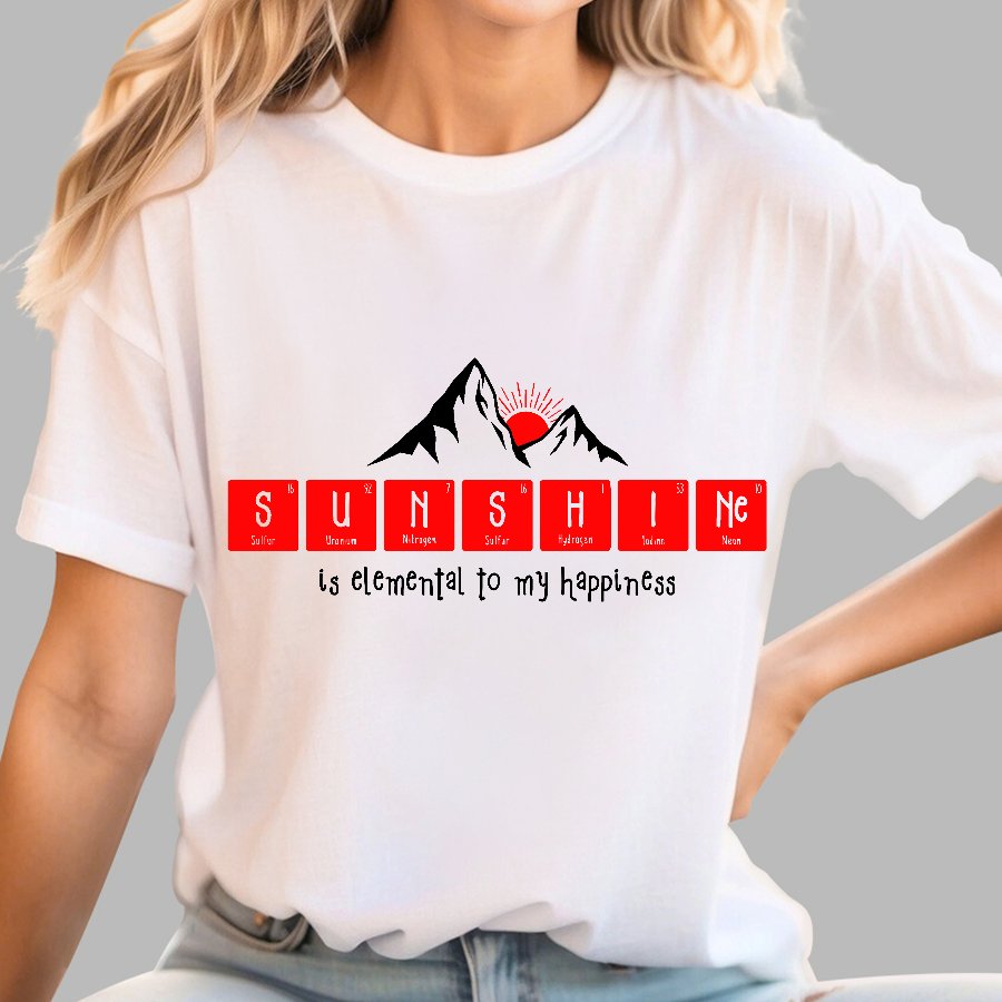 Sunshine Equals Happiness Geek T-Shirt