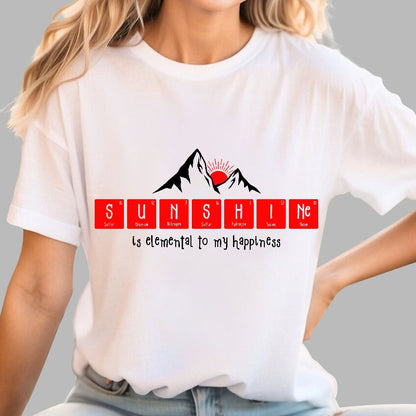 Sunshine Equals Happiness Geek T-Shirt
