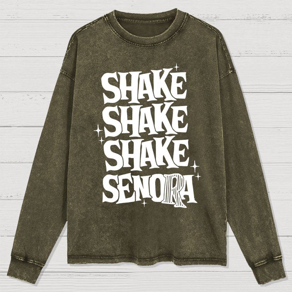 Shake Shake Shake Senora Halloween Washed Long Sleeve Tee
