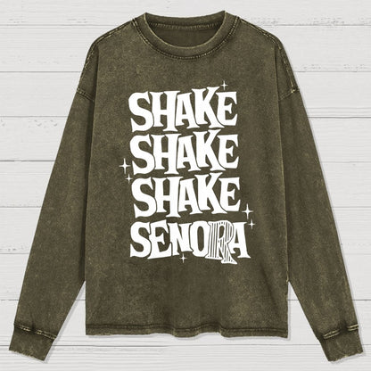 Shake Shake Shake Senora Halloween Washed Long Sleeve Tee