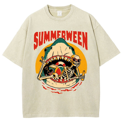 Summerween Vintage Distressed T-shirt