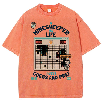 The Minesweeper Philosophy Vintage Distressed T-shirt