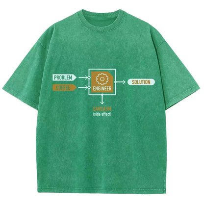 Funny ENGINEER Vintage Distressed T-shirt