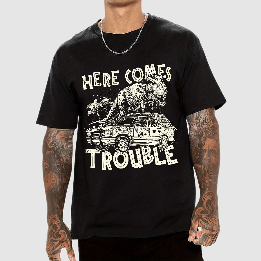 Here Comes Trouble Geek T-Shirt
