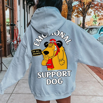 Support Or Not? Printed Back Unisex Cotton Hoodie