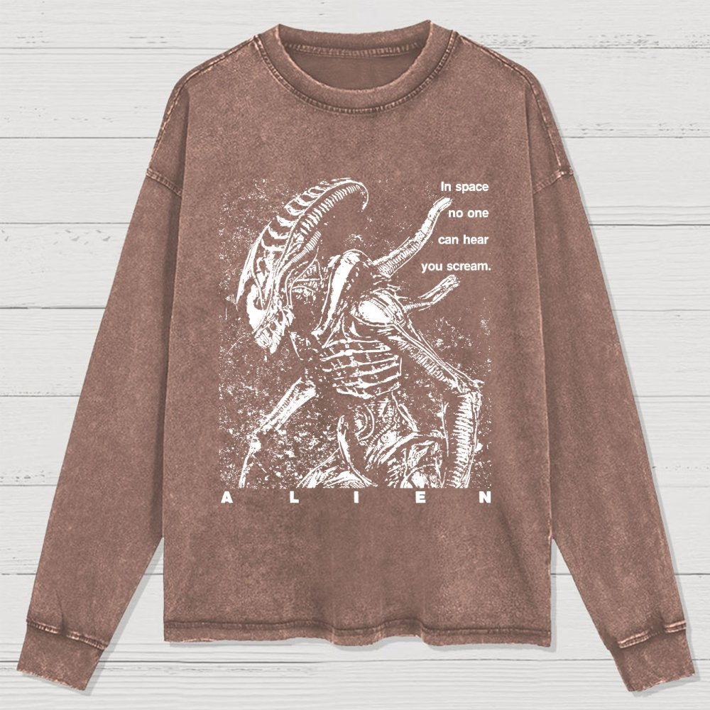 In Space No One Can Hear You Cleaned Long Sleeve Tee