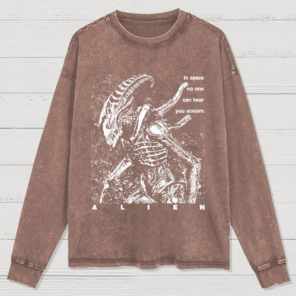 In Space No One Can Hear You Cleaned Long Sleeve Tee