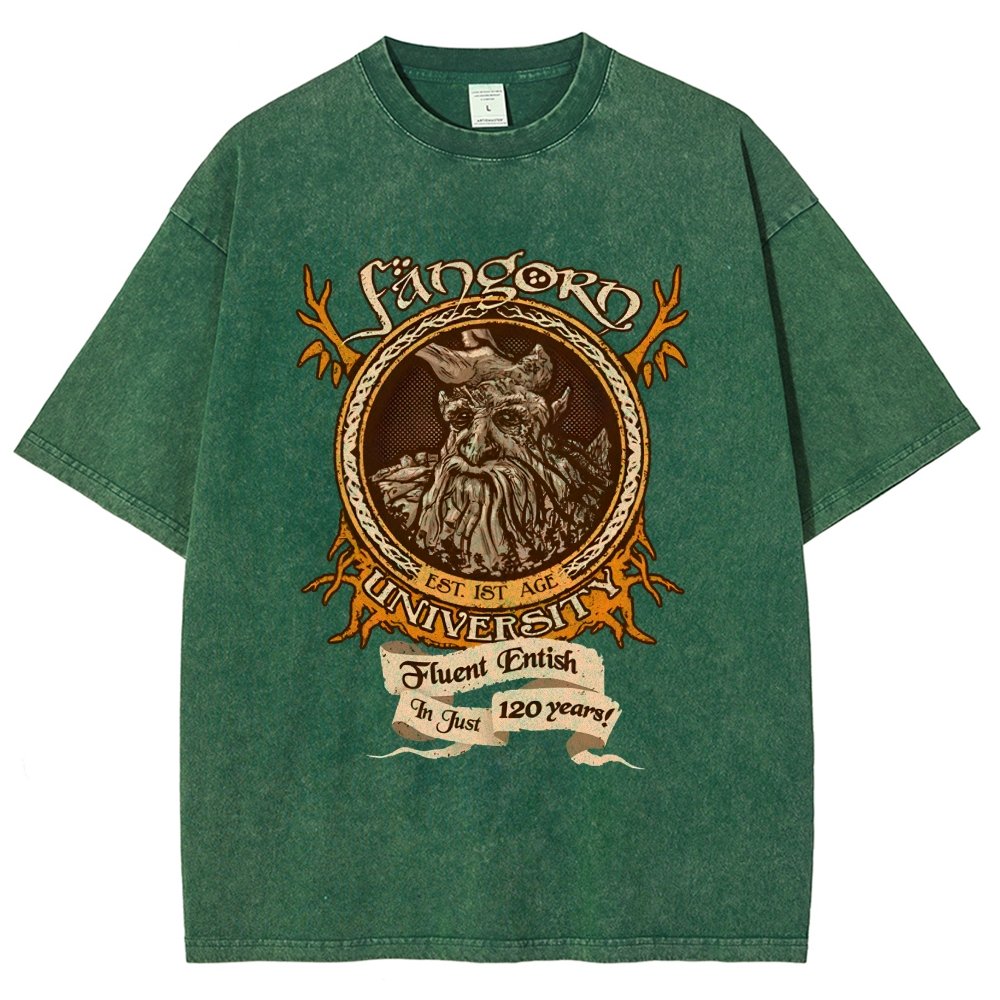 Elden University Vintage Distressed T-shirt