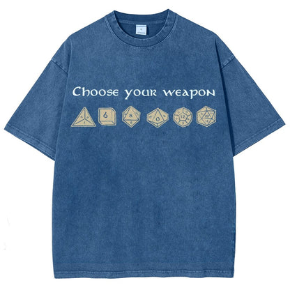 Choose your weapon Vintage Distressed T-shirt