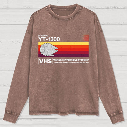 Vintage Hyperdrive Starship Washed Long Sleeve Tee