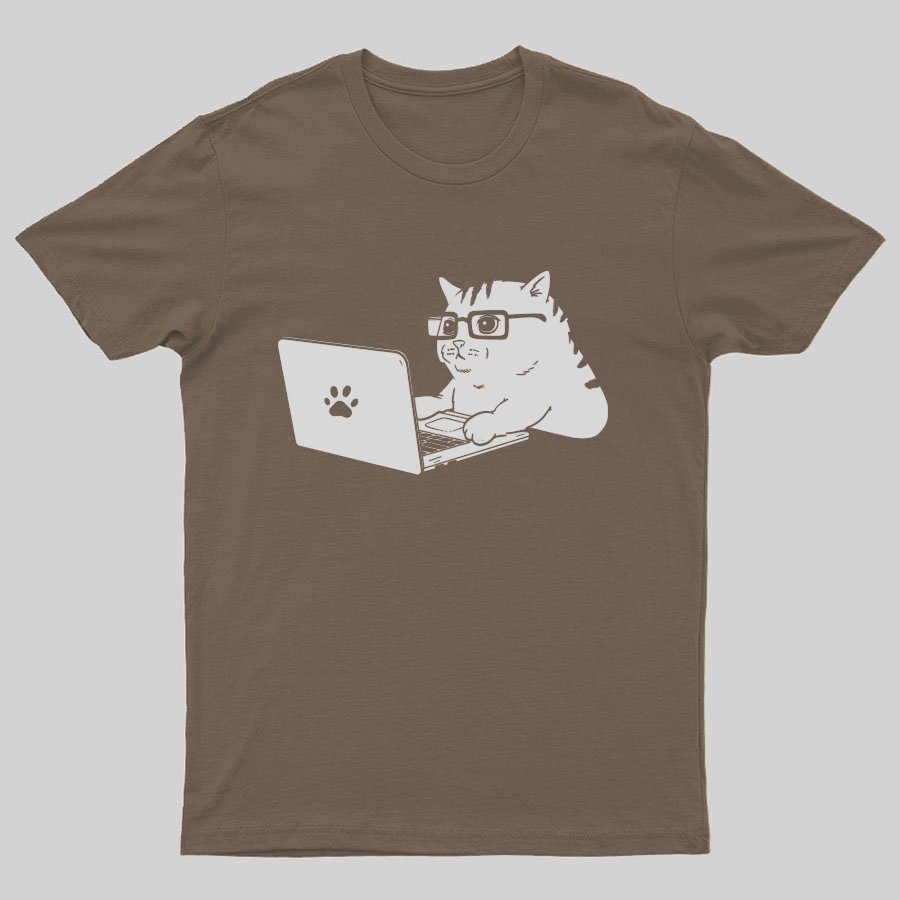Cats & Computers Geeky T-Shirt