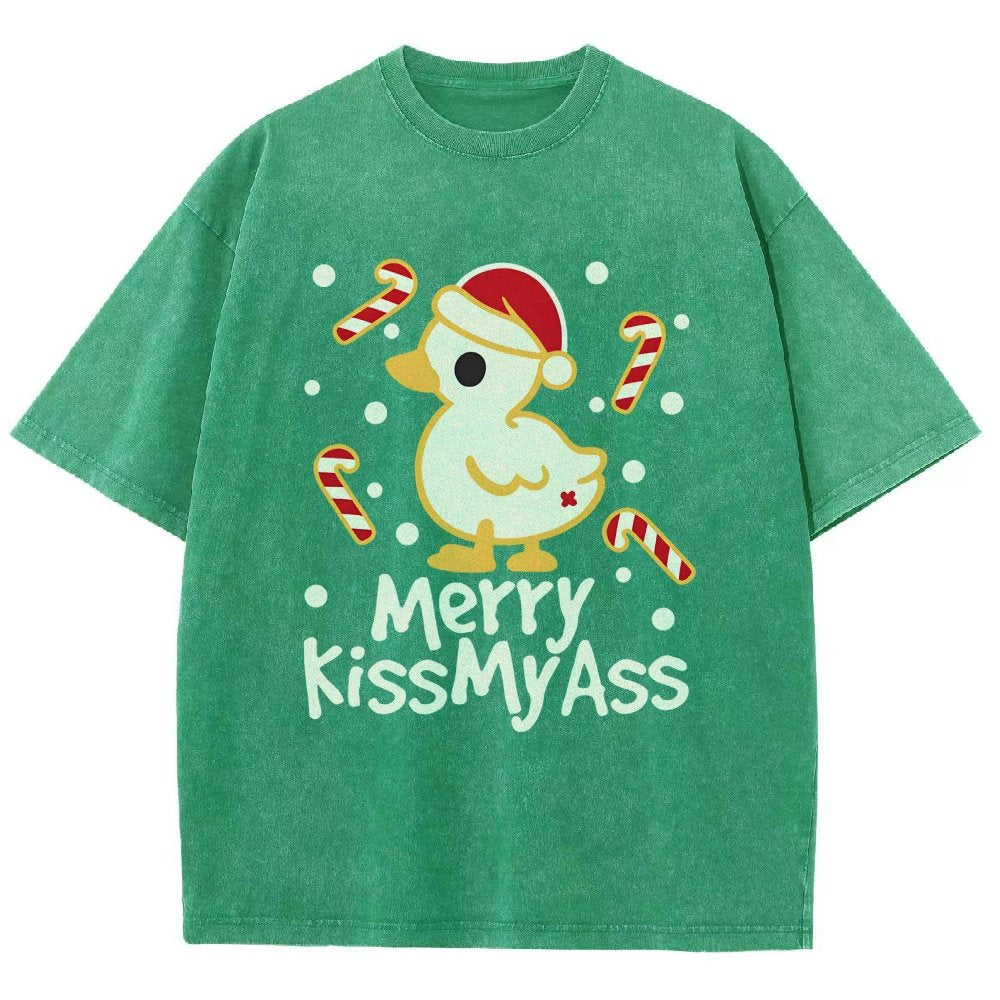 Duck Merry Kissmyass Vintage Distressed T-shirt