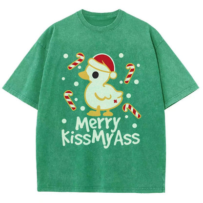 Duck Merry Kissmyass Vintage Distressed T-shirt
