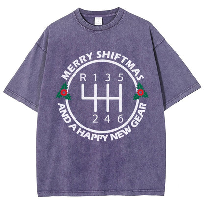 Merry Shiftmas And A Happy New Gear Vintage Distressed T-shirt