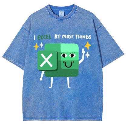 I Excel At Most Things Vintage Distressed T-shirt