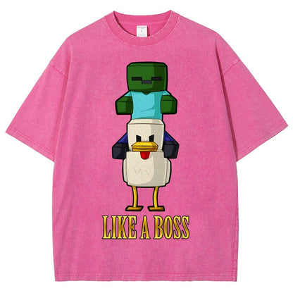 Like A Boss Vintage Distressed T-shirt