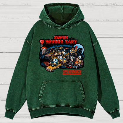 Super Horror Kart Vintage Distressed Hoodie