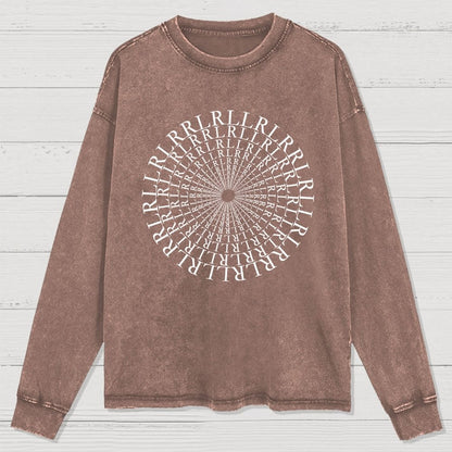 Paradiddle Variations Drummer Washed Long Sleeve Tee