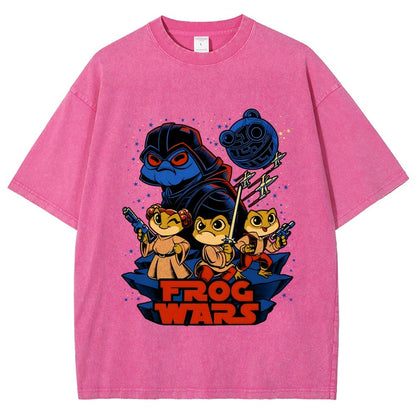 Frog Wars Vintage Distressed T-shirt