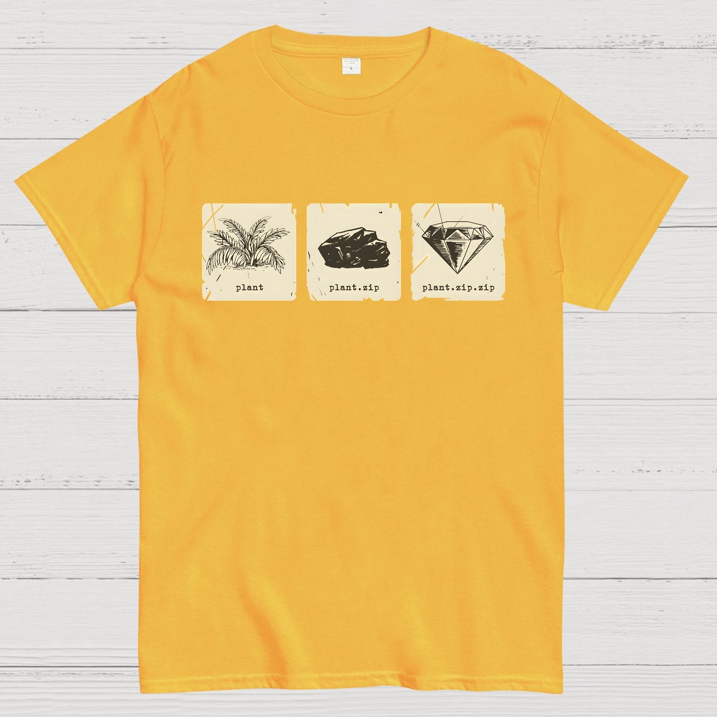 Internet Funny Plant.zip.zip Geek T-Shirt
