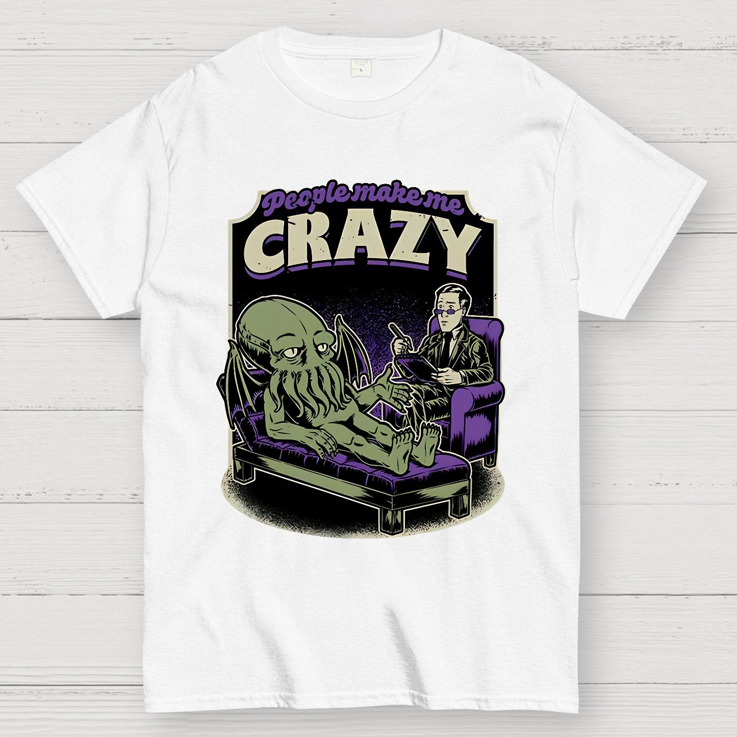 Lovecraft Cthulhu Therapy Geek T-Shirt