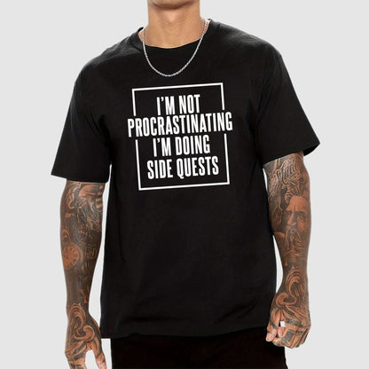 I'm Doing Side Quests Humor Gaming Geek T-Shirt