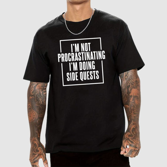 I'm Doing Side Quests Humor Gaming Geek T-Shirt