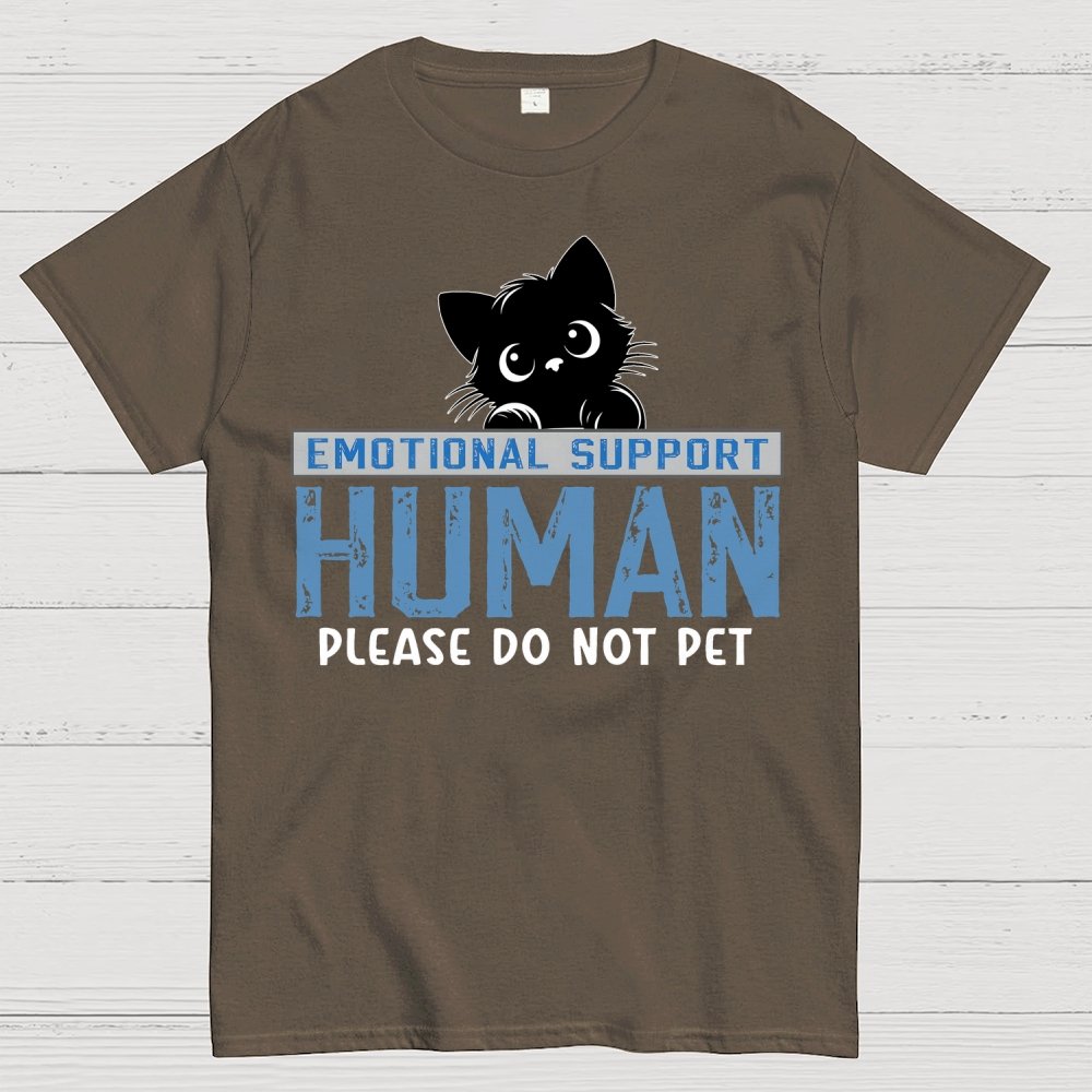 Emotional Support Human Of Cat Geek T-Shirt