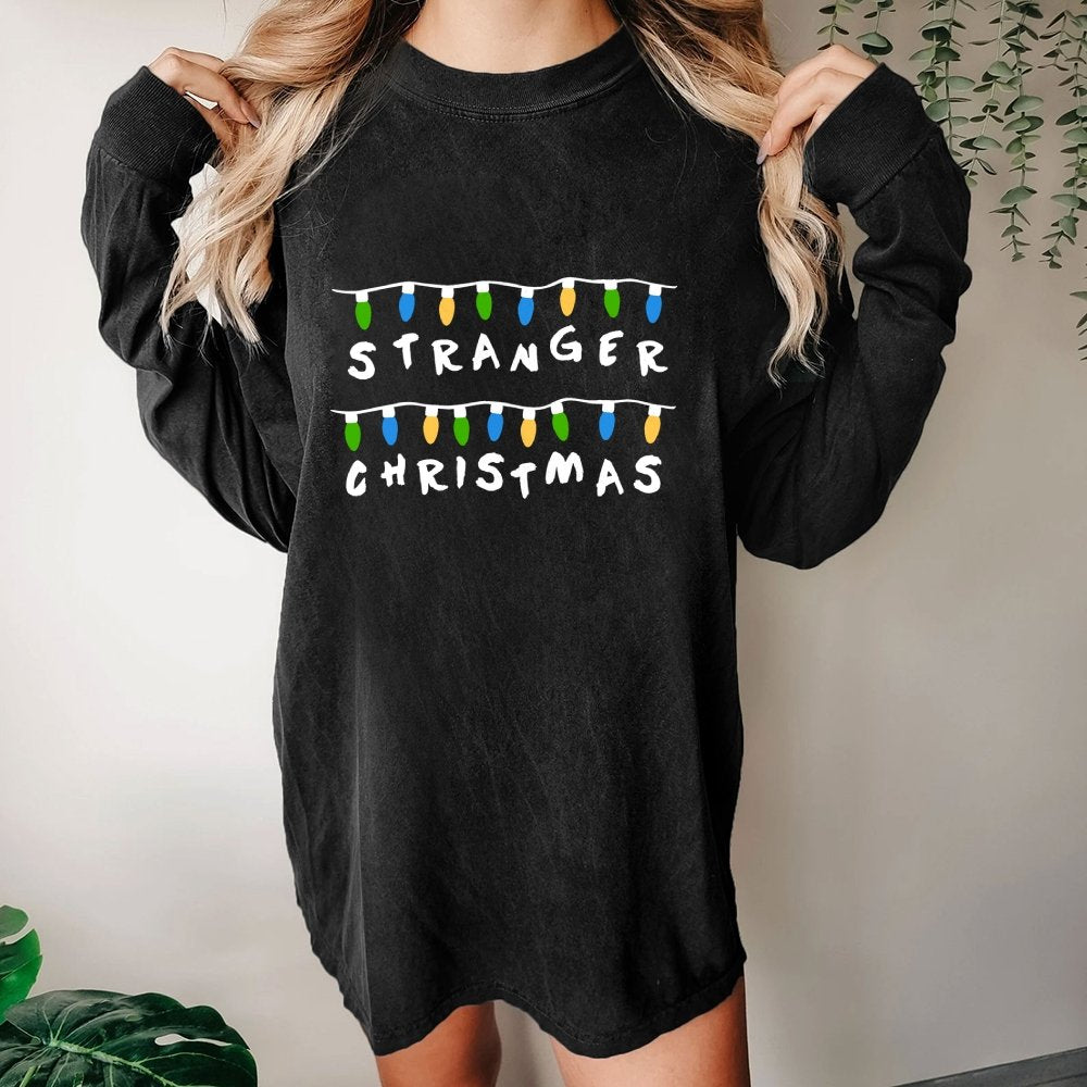 Mysterious Christmas Washed Long Sleeve Tee