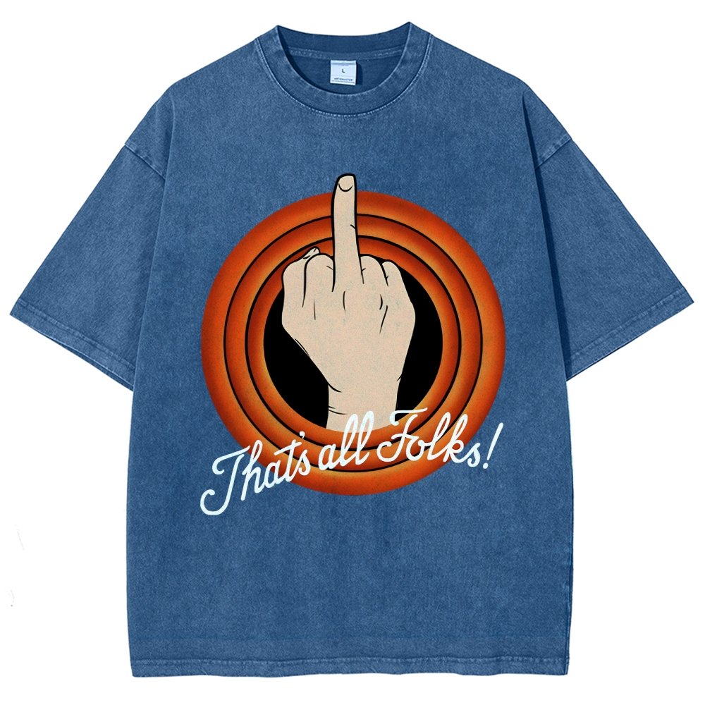 That's All Folks Vintage Distressed T-shirt