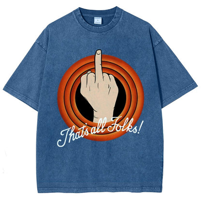 That's All Folks Vintage Distressed T-shirt