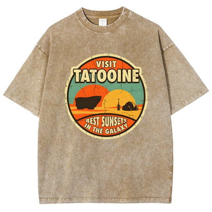 Best Sunsets In The Galaxy Vintage Distressed T-shirt