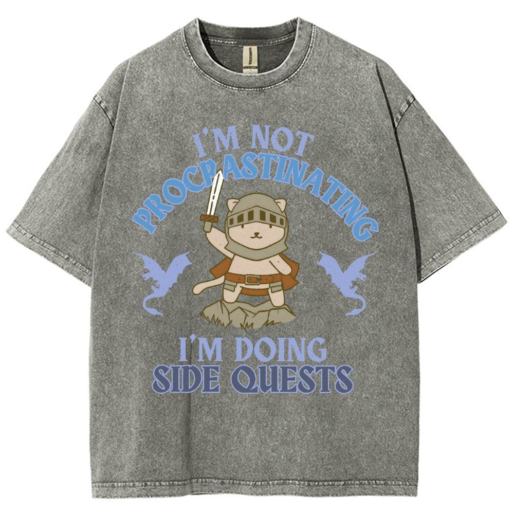 I'm Doing Side Quests Vintage Distressed T-shirt