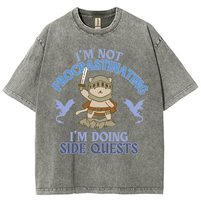I'm Doing Side Quests Vintage Distressed T-shirt