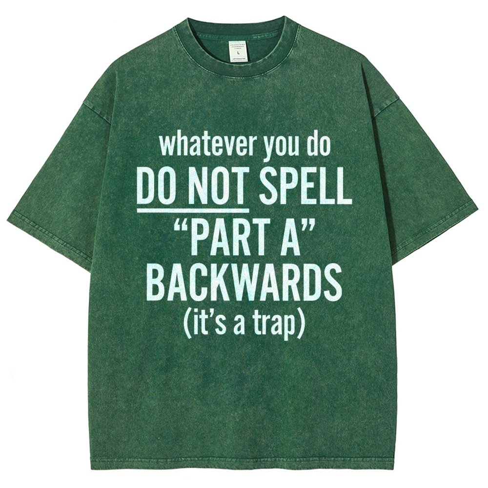 Part A Backwards Vintage Distressed T-shirt