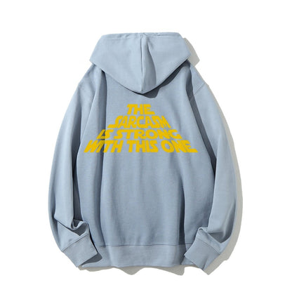 The Sarcasm Is Strong With This One Printed Back Unisex Cotton Hoodie