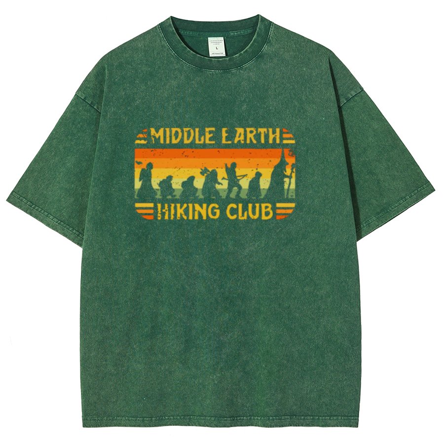 Mystic Land Hiking Club Vintage Distressed T-shirt