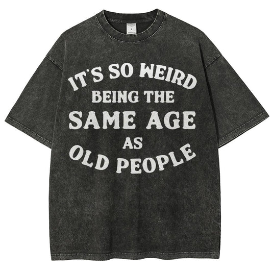 Same Age As Old People Vintage Distressed T-shirt