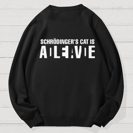 Schrödinger's Cat Adleiavde Geek Cotton Sweatshirt