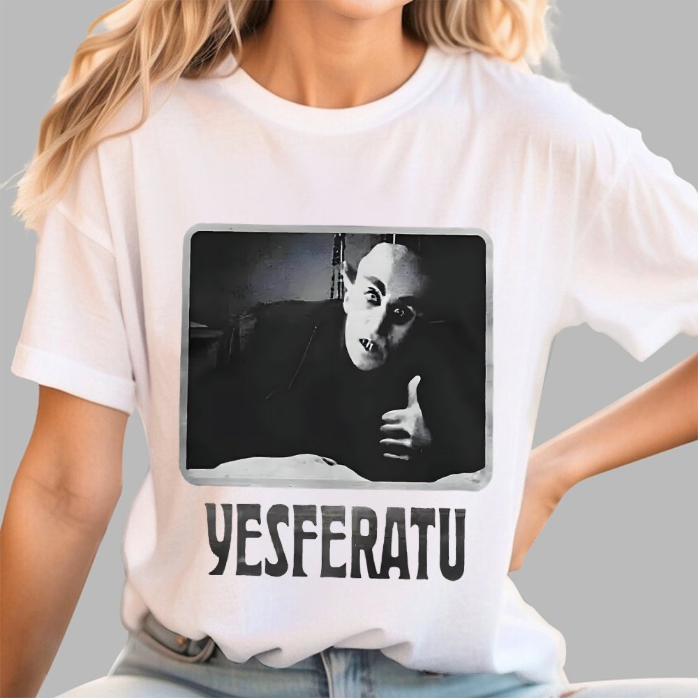 Yesferatu Funny Horror Retro Unisex Geek T-Shirt