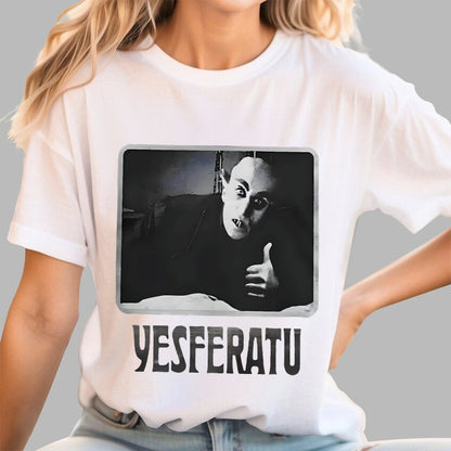 Yesferatu Funny Horror Retro Unisex Geek T-Shirt